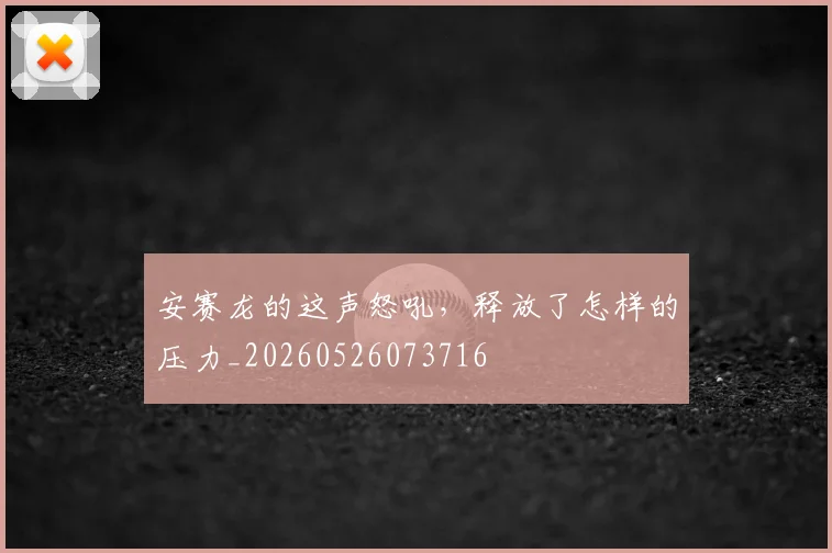 安赛龙的这声怒吼，释放了怎样的压力_20260526073716