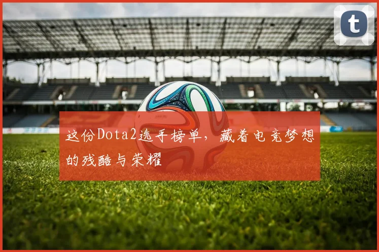 这份Dota2选手榜单，藏着电竞梦想的残酷与荣耀